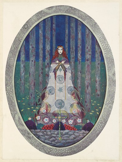 Córka Króla Bagien. Znów była piękną dziewicą. autorstwa Harry Clarke