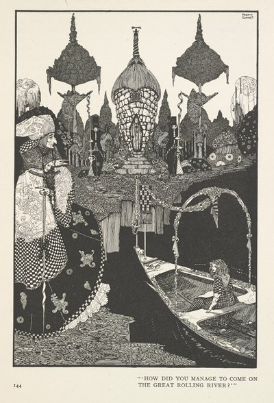 Królowa Śniegu. Jak udało ci się dostać na wielką, płynącą rzekę? autorstwa Harry Clarke