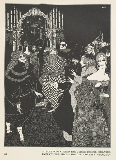 Królowa Śniegu. Ci, którzy odwiedzili Szkołę Goblinów, wszędzie deklarowali, że dokonał się cud. autorstwa Harry Clarke