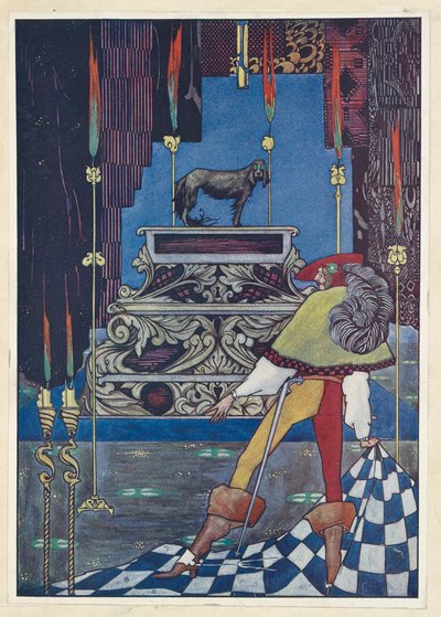Pudełko Tindera Siedział tam pies z oczami wielkimi jak filiżanki. autorstwa Harry Clarke