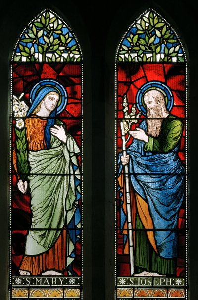 Thursford, St Andrew, James Powell & Sons, Harry Wooldridge, St Mary & St Joseph, 1873 autorstwa Harry Ellis Wooldridge