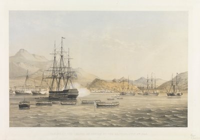 Zdobycie wyspy Chusan przez Brytyjczyków 5 lipca 1840 r. autorstwa Harry Francis Darell