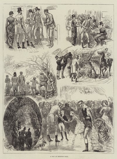 Dzień w Beckton Hall autorstwa Harry Furniss