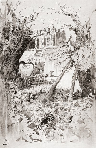 Ponury dom. Ilustracja Harry