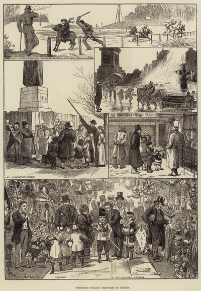 Świąteczne szkice w Londynie autorstwa Harry Furniss