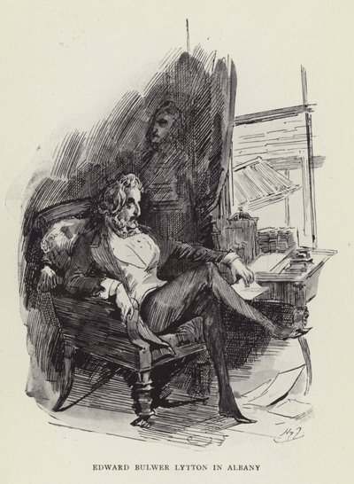 Edward Bulwer Lytton w Albany autorstwa Harry Furniss