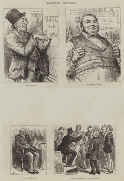 Szkice wyborcze autorstwa Harry Furniss