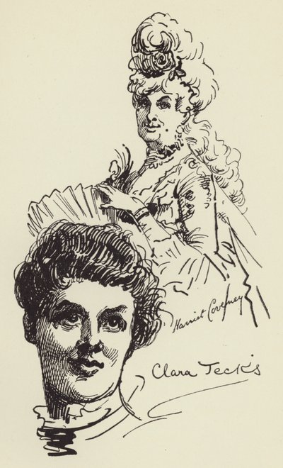 Harriet Coveney i Clara Jecks autorstwa Harry Furniss