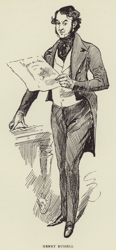Henry Russell autorstwa Harry Furniss