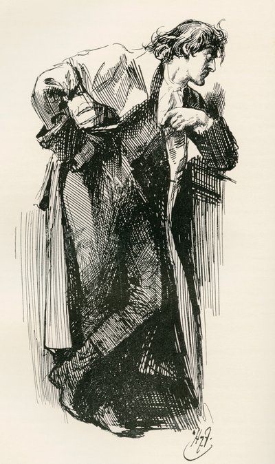Ilustracja do powieści Karola Dickensa Opowieść o dwóch miastach autorstwa Harry Furniss