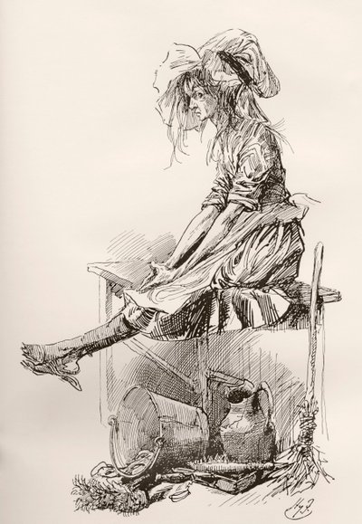 Ilustração para The Old Curiosity Shoppolish de Charles Dickens autorstwa Harry Furniss