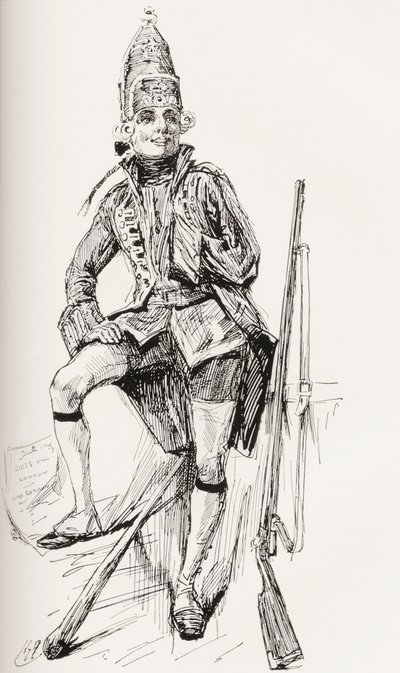 Ilustracja do powieści Karola Dickensa Barnaby Rudge autorstwa Harry Furniss