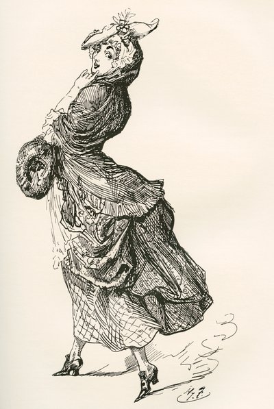 Ilustracja do powieści Karola Dickensa Barnaby Rudge autorstwa Harry Furniss
