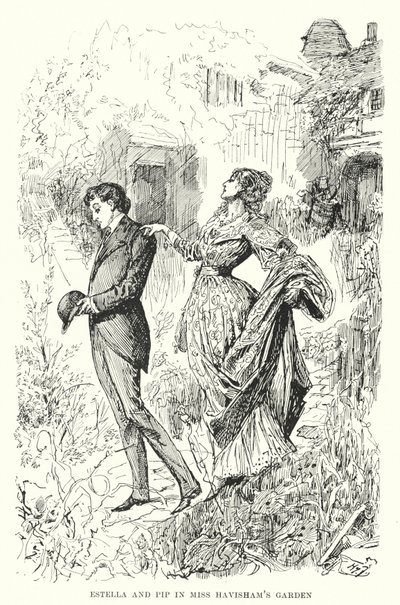 Ilustracja do wielkich oczekiwań autorstwa Charlesa Dickensa (lito) autorstwa Harry Furniss