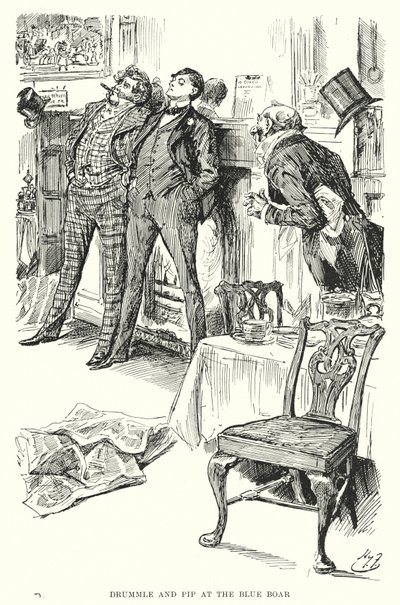 Ilustracja do wielkich oczekiwań autorstwa Charlesa Dickensa (lito) autorstwa Harry Furniss
