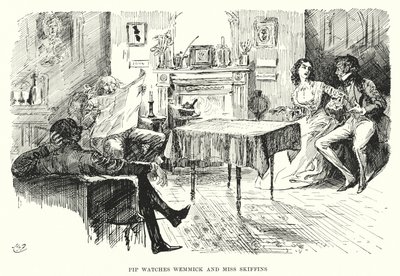 Ilustracja do wielkich oczekiwań autorstwa Charlesa Dickensa (lito) autorstwa Harry Furniss