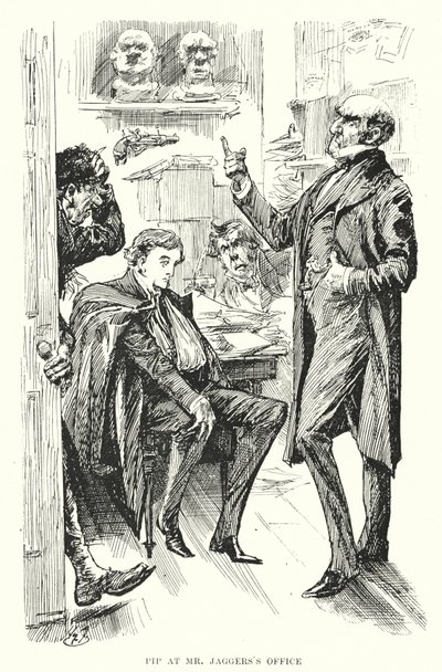 Ilustracja do wielkich oczekiwań autorstwa Charlesa Dickensa (lito) autorstwa Harry Furniss