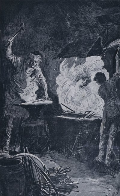 Ilustracja do wielkich oczekiwań autorstwa Charlesa Dickensa (lito) autorstwa Harry Furniss