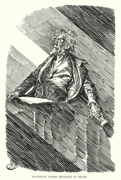 Ilustracja do wielkich oczekiwań autorstwa Charlesa Dickensa (lito) autorstwa Harry Furniss