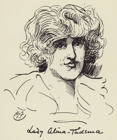 Lady Alma Tadema autorstwa Harry Furniss