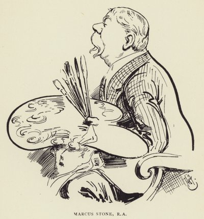 Marcus Stone, RA autorstwa Harry Furniss
