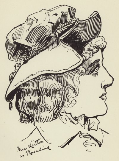 Miss Litton jako Rosalind autorstwa Harry Furniss