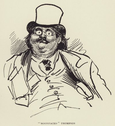 Thompson o księżycowej twarzy autorstwa Harry Furniss