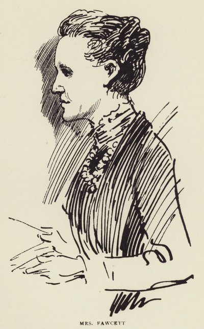 pani Fawcett autorstwa Harry Furniss