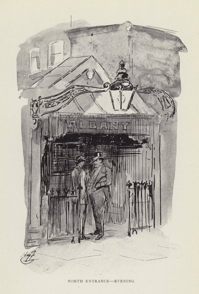 Wejście północne, wieczór autorstwa Harry Furniss