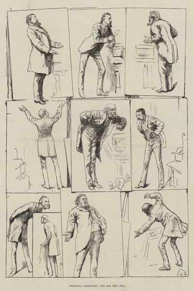 Polityczne walentynki, dla kogo są autorstwa Harry Furniss