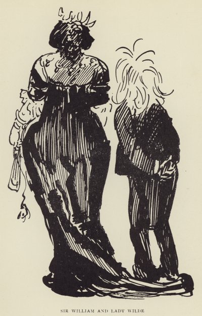 Sir William i Lady Wilde autorstwa Harry Furniss