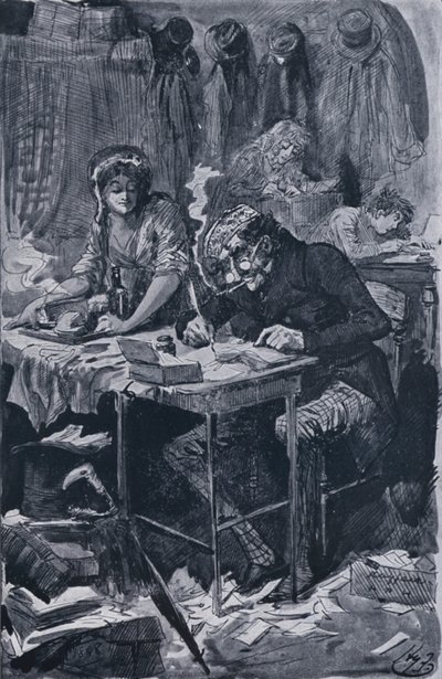Pisarz listów błagających (lito) autorstwa Harry Furniss