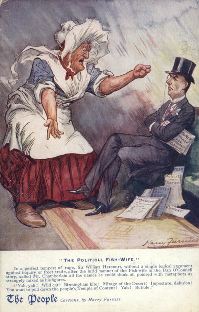 Polityczna Ryba Żona autorstwa Harry Furniss