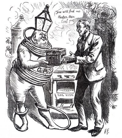 Tani koszt gazu. autorstwa Harry Furniss