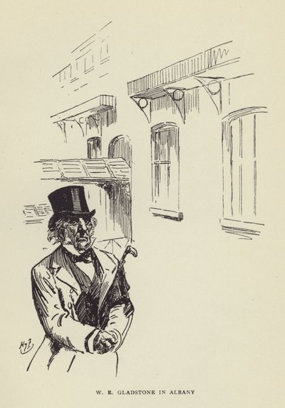 WE Gladstone w Albany autorstwa Harry Furniss