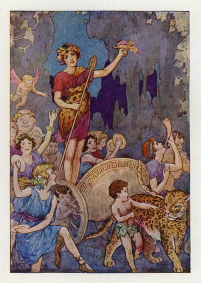 Bachus (litografia kolorowa) autorstwa Harry George Theaker