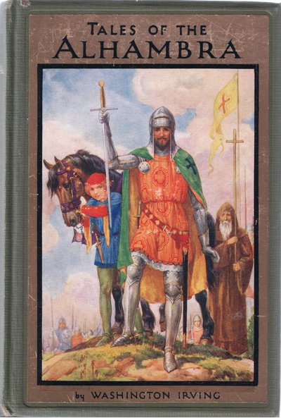 Projekt okładki, ilustracja z "Tales of Alhambra", ok. 1940 r. (kolorowa litografia) autorstwa Harry George Theaker