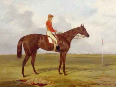 Portret Kozaka, zwycięzcy Derby 1847 z S. Templemanem Up, 1847 autorstwa Harry Hall