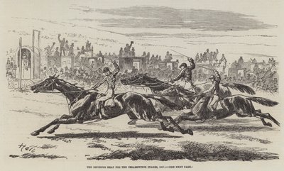 Decydująca gonitwa o Nagrodę Cesarewitcha, 1857 r. autorstwa Harry Hall
