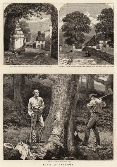 Notatki w Hawarden autorstwa Harry Hamilton Johnston
