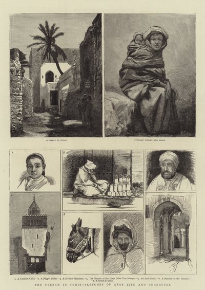 Francuzi w Tunisie, szkice arabskiego życia i charakteru autorstwa Harry Hamilton Johnston