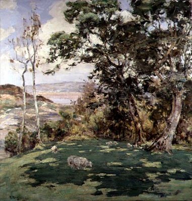 W pobliżu Kirkudbright, ok. 1900 (olej na płótnie) autorstwa Harry MacGregor
