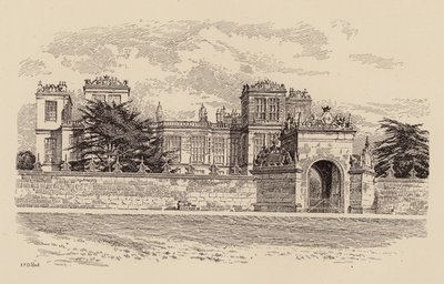 Hardwick Hall, Derbyshire (kolor lito) autorstwa Harry Percy Clifford
