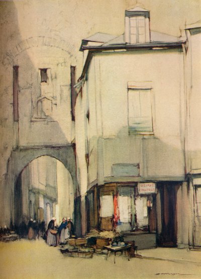 „Porte St Pater, Vannes”, ok. XX w. 1935 r. autorstwa Harry Tittensor