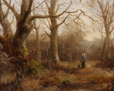Scena leśna, 1892 autorstwa Harry William Adams