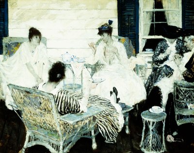 O Polonês da Festa do Chá autorstwa Harvey T. Dunn