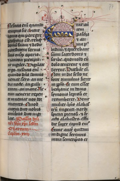 Ewangeliarz z portretami ewangelickimi: inicjał zdobiony, ok. 1930 r. 1480. autorstwa Hausbuch Master