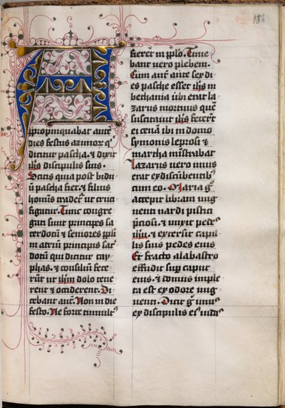 Ewangeliarz z portretami ewangelickimi: inicjał zdobiony, ok. 1930 r. 1480. autorstwa Hausbuch Master