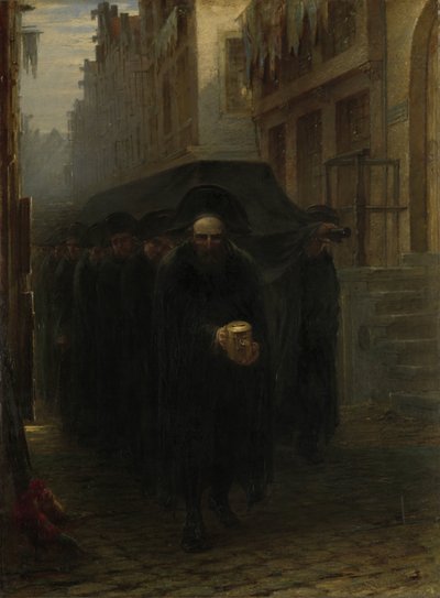 Żydowski pogrzeb autorstwa Hein Burgers