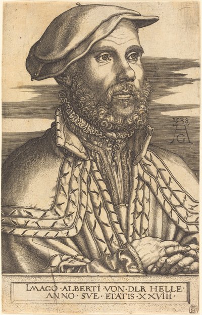 Albert van der Helle autorstwa Heinrich Aldegrever